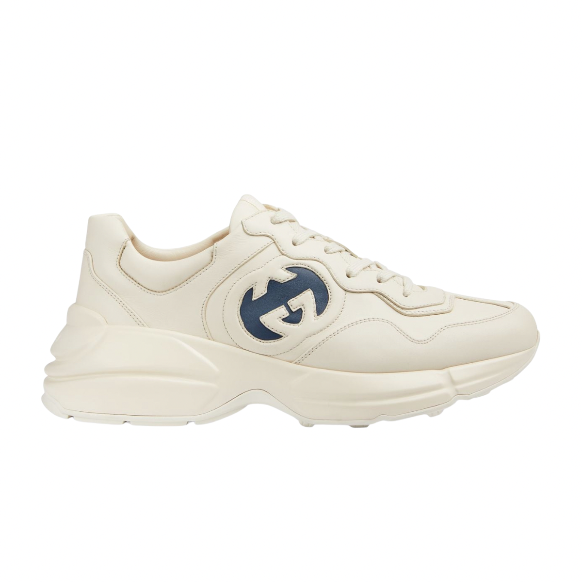 Gucci Rhython Leather Low-Top Sneakers