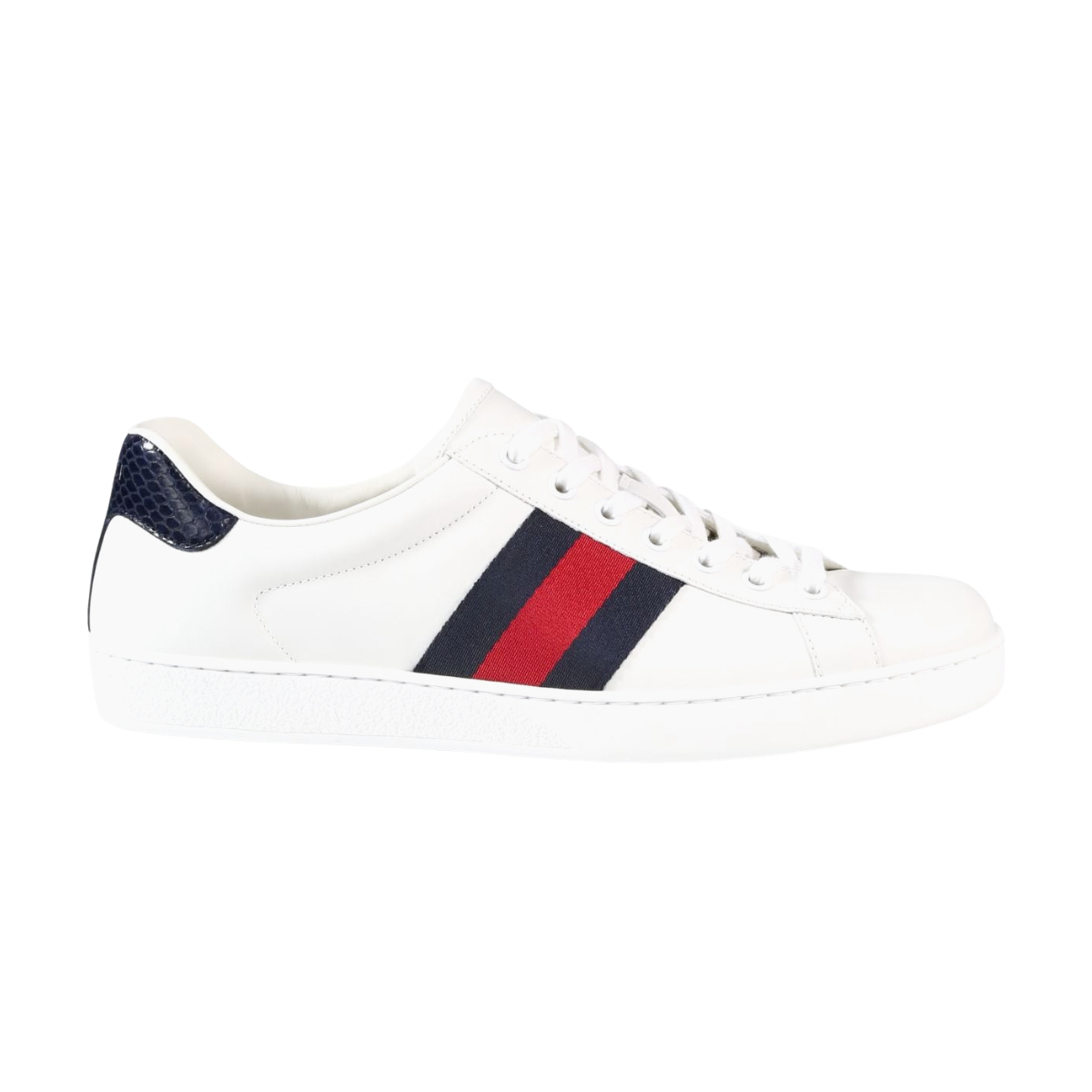 Gucci Ace Leather 'White Blue'