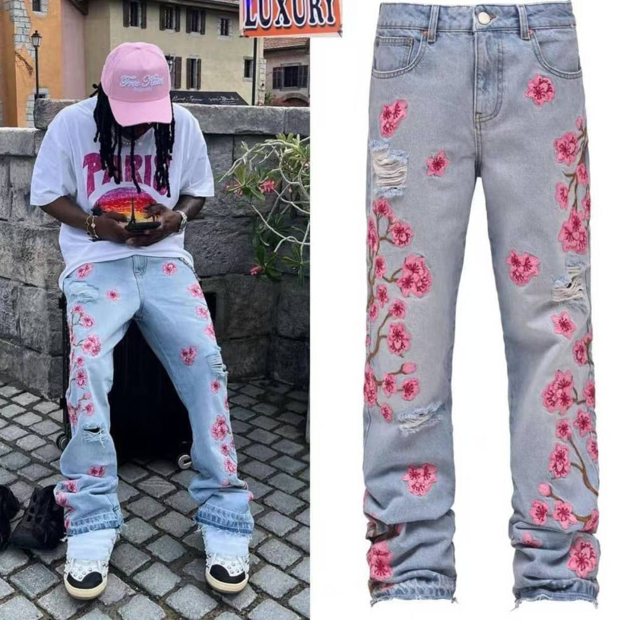 New Denim Straight Pants