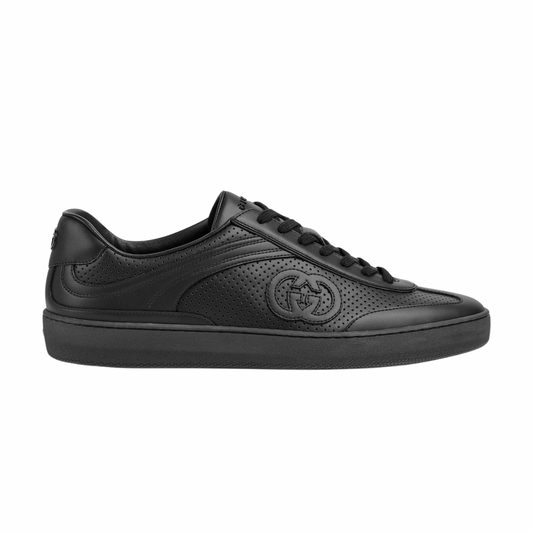 Men’s G75 in black leather Gucci